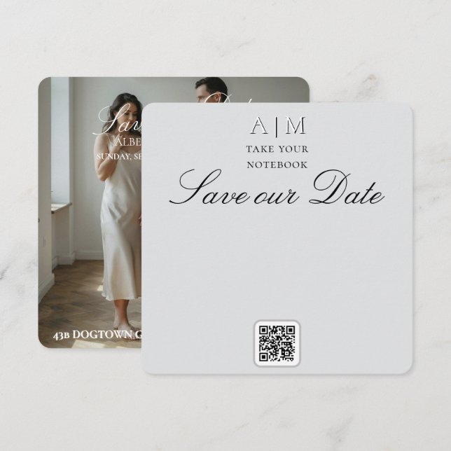 Great Dane Photography Wedding  Save The Date (Front/Back)