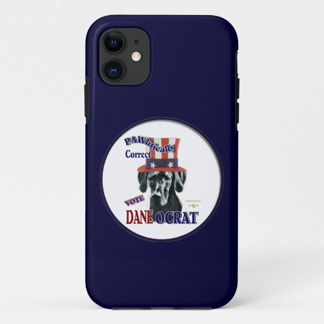 Great Dane Political Humour Case-Mate iPhone Case (Back)