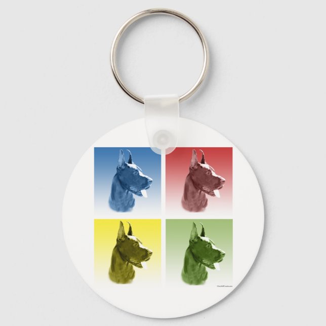 Great Dane Pop Keychain (Front)