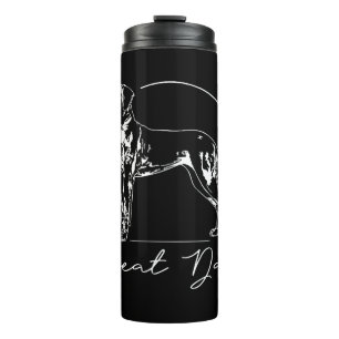 Great Dane portrait dog mom Thermal Tumbler