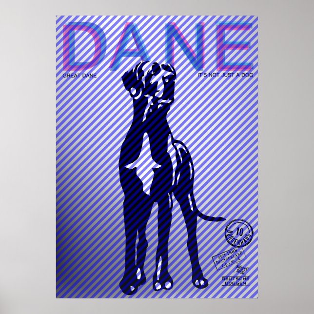 Great Dane Poster (Front)