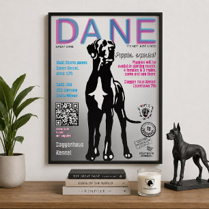 Great Dane Poster for Puppy Seller