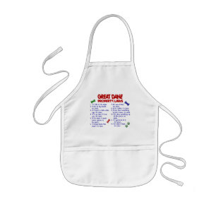 GREAT DANE Property Laws 2 Kids Apron