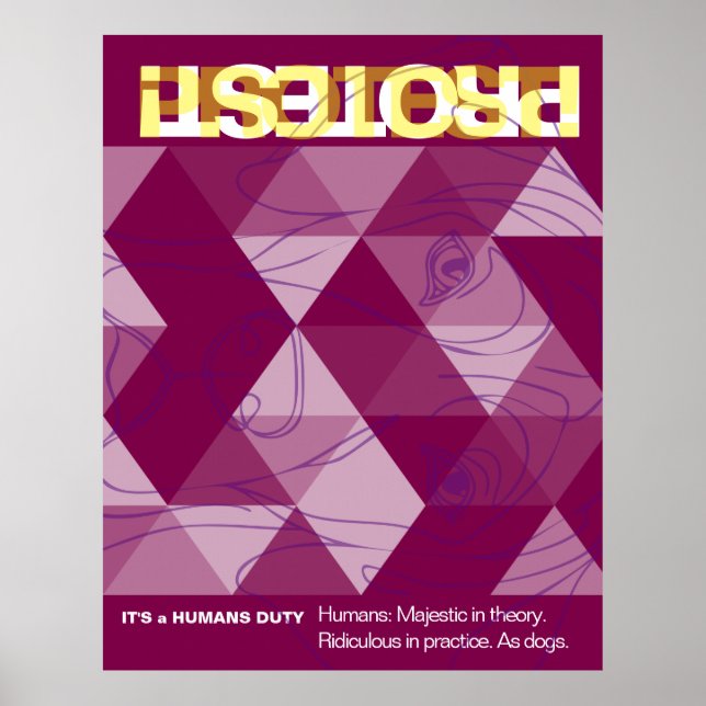 Great Dane Protest Poster (Front)