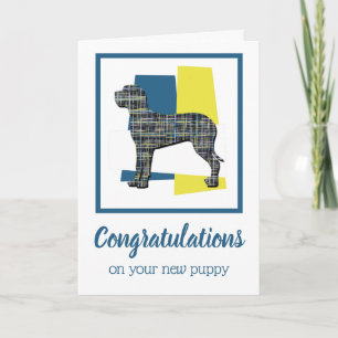 Great Dane Puppy Félicitations Carte de voeux