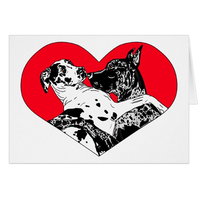 Great Dane Puppy Love - Customized (Front Horizontal)