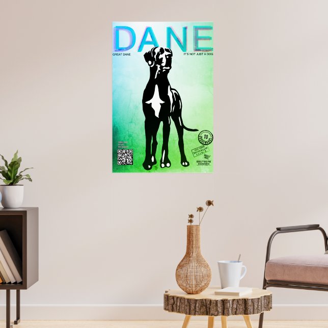 Great Dane Puppy Selling Poster (Living Room 3)