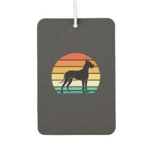 Great Dane Retro Sunset Dog Silhouette Air Freshener