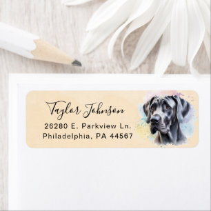 Great Dane Return Address Label