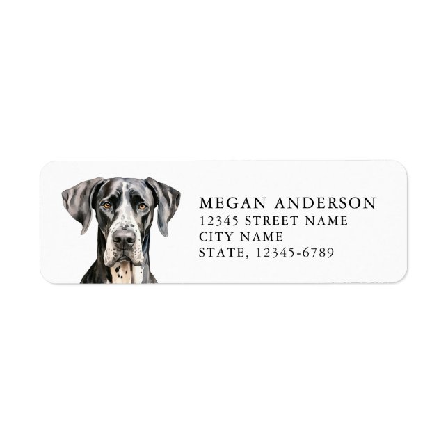 Great Dane Return Address Labels (Front)
