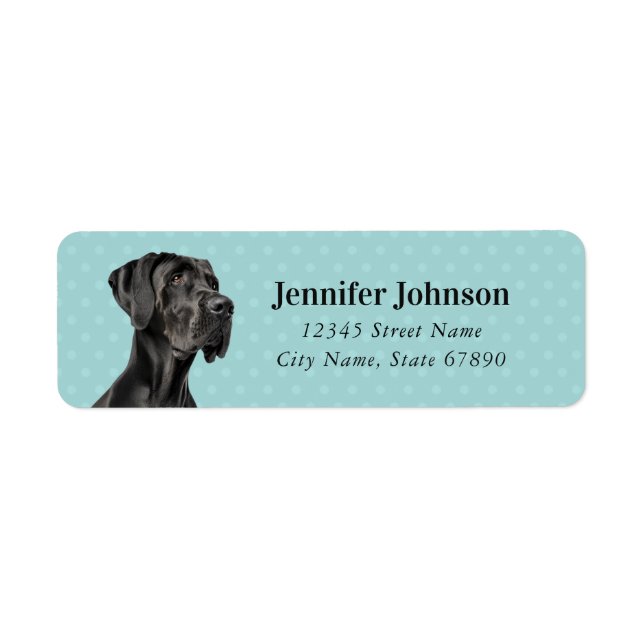Great Dane Return Address Labels (Front)