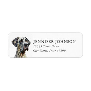 Great Dane Return Address Labels