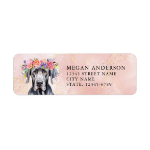 Great Dane Return Address Labels