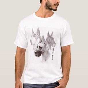 Great Dane Ruby Duotone Art T-Shirt