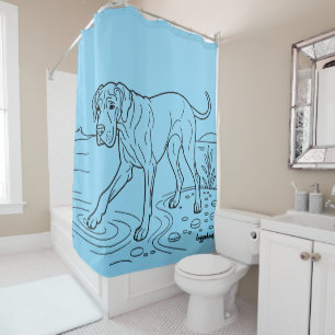 Great Dane Shower Curtain