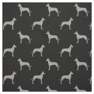 Great Dane Silhouettes Pattern Fabric