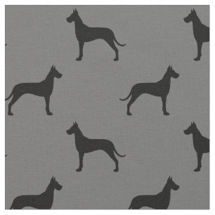 Great Dane Silhouettes Pattern Fabric