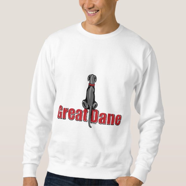 Great Dane Sit Black UC Sweatshirt (Front)