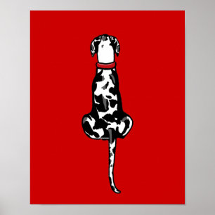 Great Dane Sit Harle UC Poster