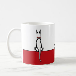 Great Dane Sit White Coffee Mug
