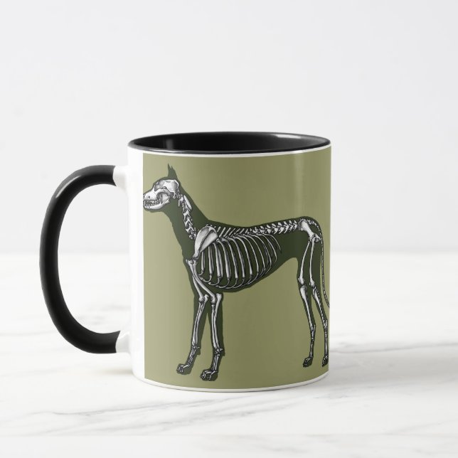 Great Dane skeleton Mug (Left)