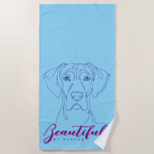 Great Dane Steampunk   Beach Towel