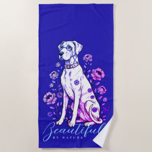 Great Dane Steampunk   Beach Towel