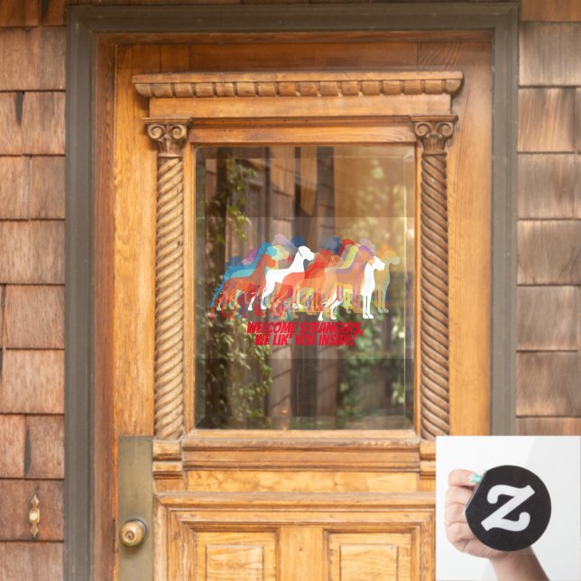 Great Dane Sticker / Cling (Home Door)