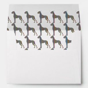 Great Dane stripes Envelopes