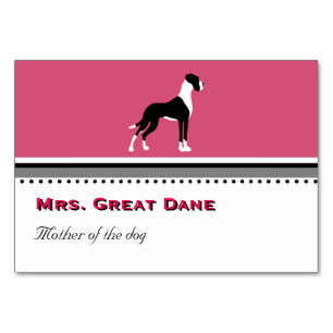 Great Dane Tablecard Table Number