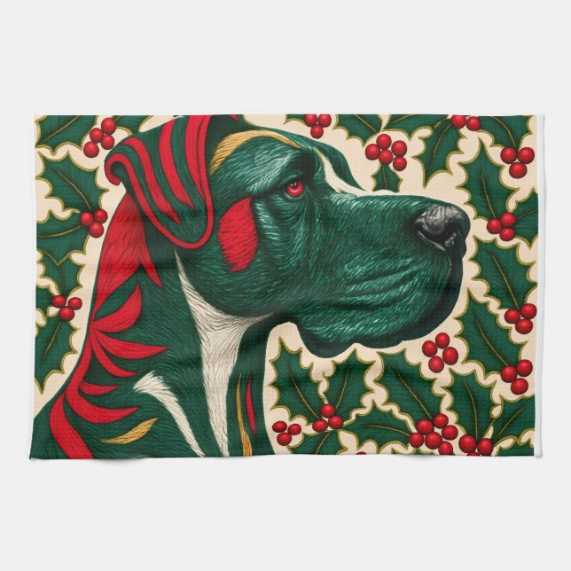 Great Dane Tea Towel (Horizontal)