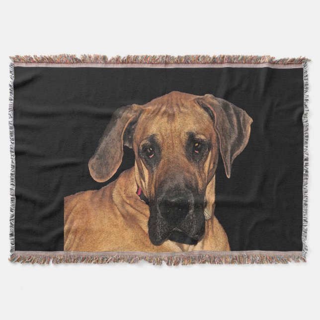 Great Dane Throw Blanket (Front)