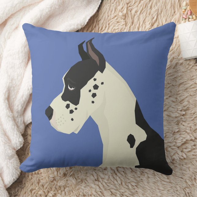 Great Dane Throw Pillow (Blanket)