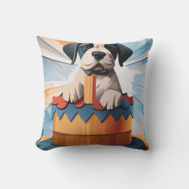Great Dane Throw Pillow (Front)