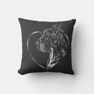 Great Dane Throw Pillow