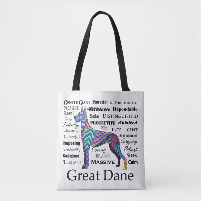 Great Dane Traits Tote (Front)