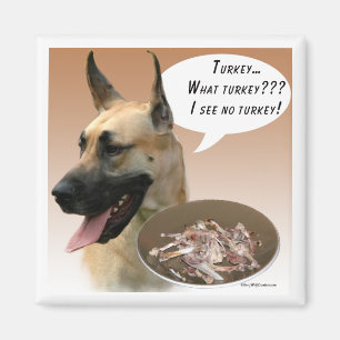 Great Dane Turkey Magnet