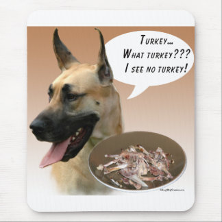 Great Dane Turkey Mouse Pad