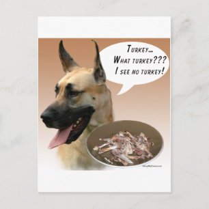 Great Dane Turkey Postcard