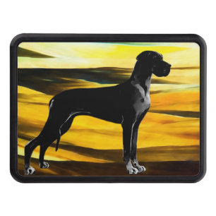 Great Dane (Uncropped) Trailer Hitch Cover