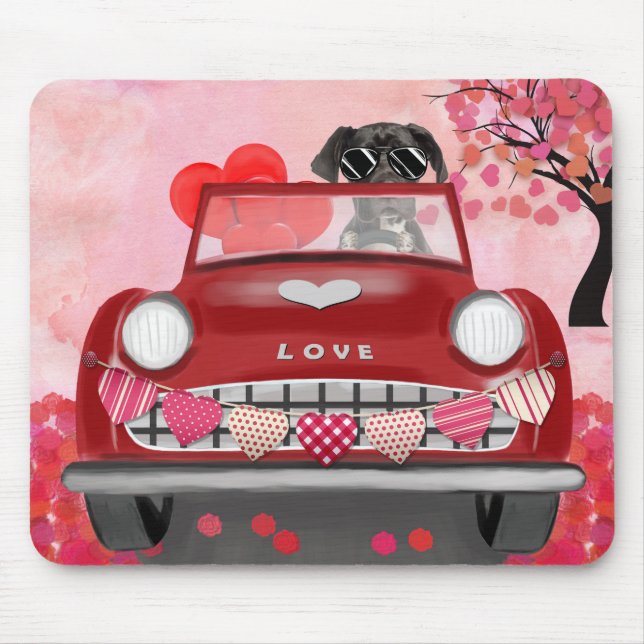 Great Dane Valentine's Day Delight Mouse Pad (Front)