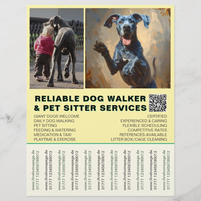 Great Dane Walker Simple Strip Flyer (Front)