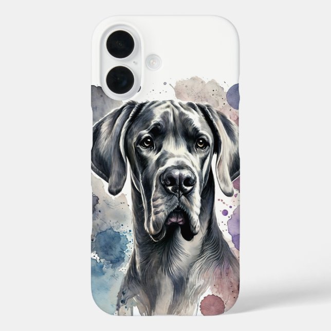 Great Dane Watercolor Case-Mate iPhone Case (Back)