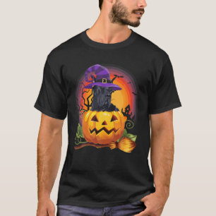 Great Dane Witch Pumpkin Halloween Dog Lover T-Shirt
