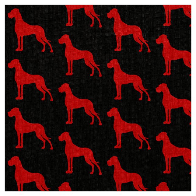 Great Danes all over Fabric (Swatch)