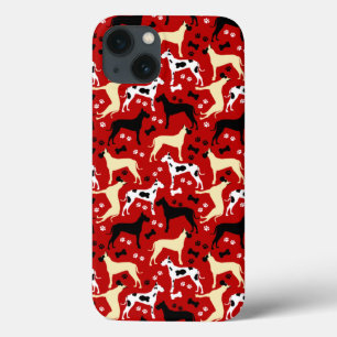 Great Danes Dog Pattern Harlequin Case-Mate iPhone 13 Case