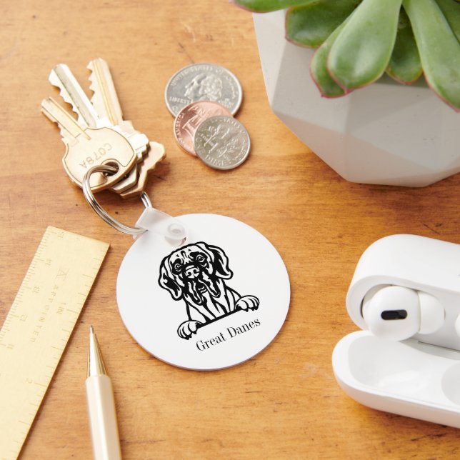 Great Danes Keychain (Desk)