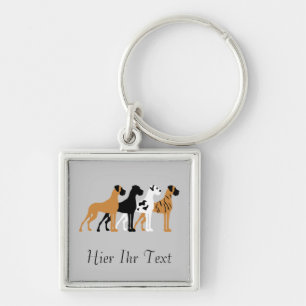 Great Danes Keychain
