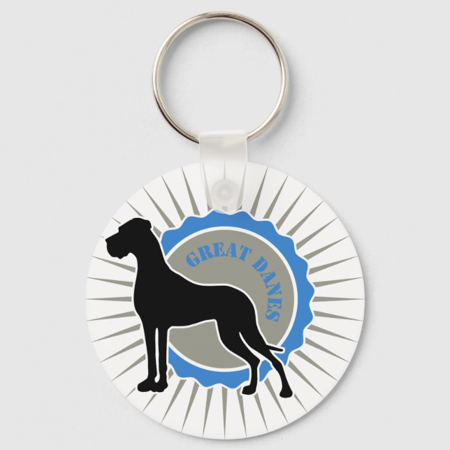 Great Danes - Star, Dane Keychain (Front)