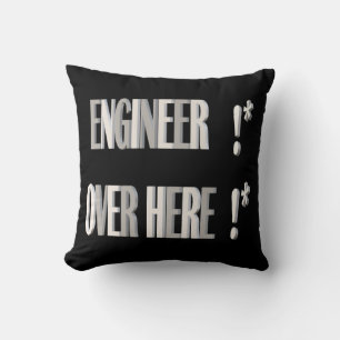 Great design for men who fix things engineer throw pillow